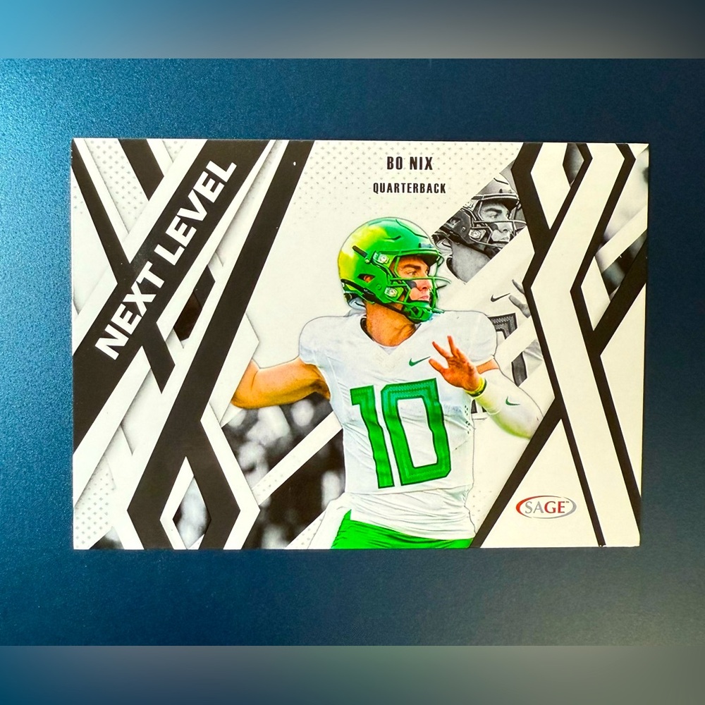 Bo Nix Rookie Card Next Level 2024 Panini SAGE HIT High Series Denver Broncos